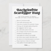 CHARLI retro bachelorette game scavenger Kaart (Voorkant)