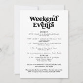 CHARLI retro groovy bachelorette weekend Uitnodigi Kaart (Achterkant)