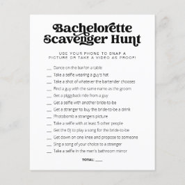 CHARLI retro vrijgezellenfeest spel schatzoeken