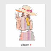 Charli uitgelekt sticker (Vel)