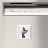 Charlie 2 Inch Square Magneet (Insitu (Vaatwasser))
