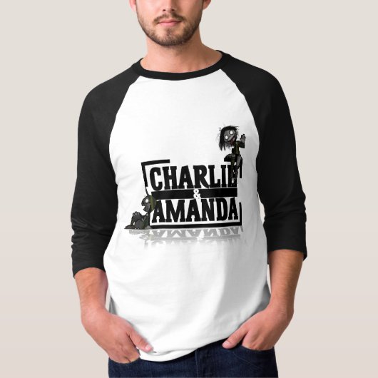 Charlie & Amanda Logo Raglan T-shirt (Voorkant)