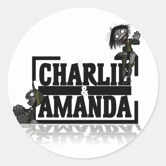 Charlie & Amanda LRG Logo Sticker (Voorkant)