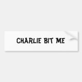 Charlie Bit Me Bumpersticker (Voorkant)