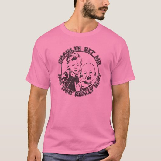 Charlie Bit Me (lichte shirt) T-shirt (Voorkant)