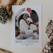 CHARLIE Black Arch Xmas Photo Fun Vrolijk Kerstfee Feestdagenkaart