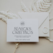 CHARLIE Black Easy Company Logo Zakelijk Kerstmis Feestdagenkaart