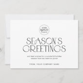 CHARLIE Black Easy Company Logo Zakelijk Kerstmis Feestdagenkaart (Voorkant)