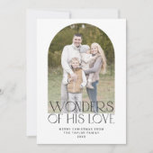 CHARLIE Black Foto Christelijke Kerst Feestdagenkaart (Voorkant)