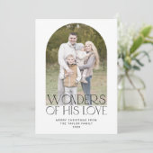 CHARLIE Black Foto Christelijke Kerst Feestdagenkaart (Staand voorkant)