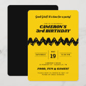 Charlie Brown Birthday Uitnodiging (Voorkant / Achterkant)