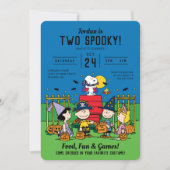 Charlie Brown en Bende Halloween 2e Verjaardag Kaart (Voorkant)