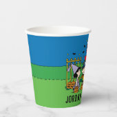 Charlie Brown en Bende Halloween Verjaardagsfeestj Papieren Bekers (Voorkant)