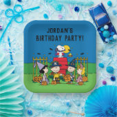 Charlie Brown en Bende Halloween Verjaardagsfeestj Papieren Bordje (Feest)