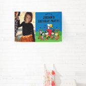 Charlie Brown en Bende Halloween Verjaardagsfeestj Spandoek (Insitu)