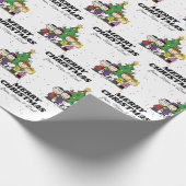 Charlie Brown en Friends Kerstmis | Jouw namen toe Cadeaupapier (Hoek)