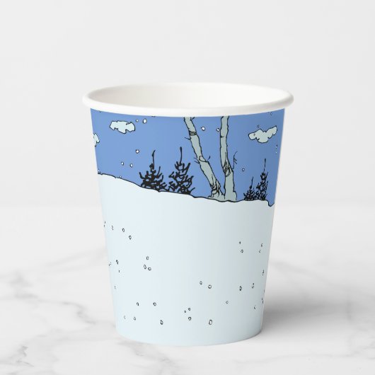 Charlie Brown en Friends Kerstmis Papieren Bekers (Achterkant)