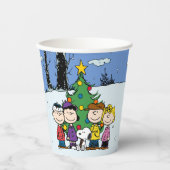 Charlie Brown en Friends Kerstmis Papieren Bekers (Voorkant)