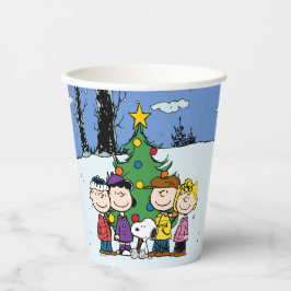 Charlie Brown en Friends Kerstmis Papieren Bekers