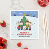 Charlie Brown en Friends Kerstmis Servet (Insitu)