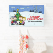 Charlie Brown en Friends Kerstmis Spandoek (Insitu)