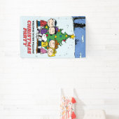 Charlie Brown en Friends Kerstparty Spandoek (Insitu)