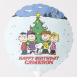 Charlie Brown en Friends Winter Birthday Ballon<br><div class="desc">Viel de verjaardag van je kind op met deze superschattige ballon met Snoopy en de Gang in de ruimte. Personaliseer me door jouw naam of douanetekst toe te voegen!</div>