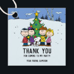 Charlie Brown en Friends Winter Birthday Bedankjes Labels<br><div class="desc">Viel je verjaardag vieren door deze super schattige pinda's op de verjaardag van de geboorte toe te voegen aan je gasten die de pinda's bevoordelen.</div>