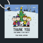 Charlie Brown en Friends Winter Birthday Bedankjes Labels<br><div class="desc">Viel je verjaardag vieren door deze super schattige pinda's op de verjaardag van de geboorte toe te voegen aan je gasten die de pinda's bevoordelen.</div>