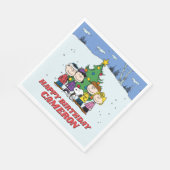 Charlie Brown en Friends Winter Birthday Servet (Hoek)