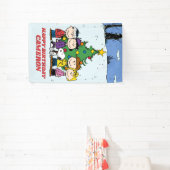 Charlie Brown en Friends Winter Birthday Spandoek (Insitu)