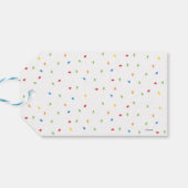 Charlie Brown en Gang Confetti Verjaardag Cadeaulabel (Achterkant Horizontaal)