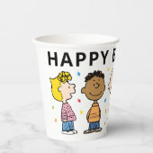 Charlie Brown en Gang Confetti Verjaardag Papieren Bekers (Voorkant)
