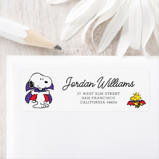 Charlie Brown en Gang Halloween Etiket (Insitu)