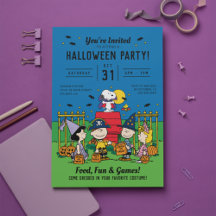Charlie Brown en Gang Halloween Party
