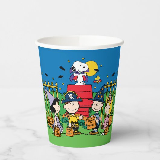 Charlie Brown en Gang Halloween Party Papieren Bekers (Links)