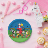 Charlie Brown en Gang Halloween Party Papieren Bordje (Feest)