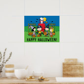 Charlie Brown en Gang Halloween Party Poster (Keuken)