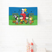 Charlie Brown en Gang Halloween Spandoek (Insitu)