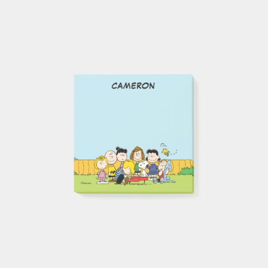 Charlie Brown en Gang | Jouw namen toevoegen Post-it® Notes (Voorkant)