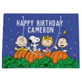 Charlie Brown en Gang Pumpkin 1 oktober Groot Cadeauzakje (Voorkant)