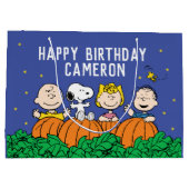 Charlie Brown en Gang Pumpkin 1 oktober Groot Cadeauzakje (Achterkant)