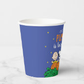 Charlie Brown en Gang Pumpkin 1 oktober Papieren Bekers (Voorkant)