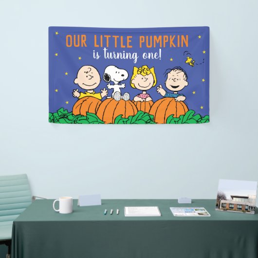 Charlie Brown en Gang Pumpkin 1 oktober Spandoek (Beurs)