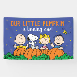 Charlie Brown en Gang Pumpkin 1 oktober Spandoek