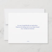 Charlie Brown en Gang Pumpkin Baby shower Kaart (Achterkant)