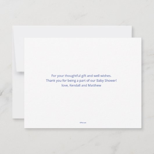 Charlie Brown en Gang Pumpkin Baby shower Kaart (Achterkant)