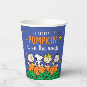 Charlie Brown en Gang Pumpkin Baby shower Papieren Bekers