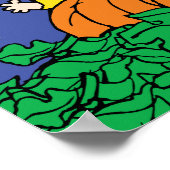 Charlie Brown en Gang Pumpkin Baby shower Poster (Hoek)