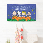Charlie Brown en Gang Pumpkin Baby shower Spandoek (Insitu)